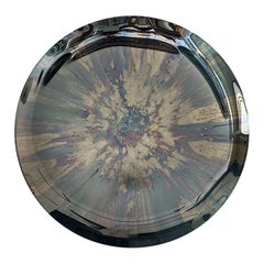 Limited Edition Blue Nebula Concave Multicolor Oxidized Mirror by Homa