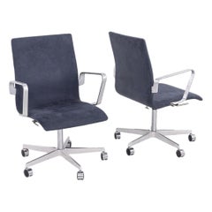 2023 Arne Jacobsen para Fritz Hansen Sillas de escritorio Oxford bajas de ante 11 disponibles