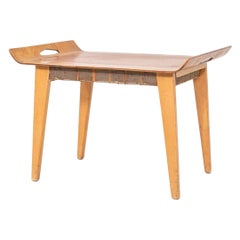 C. 1947 Abel Sorensen per Knoll Sgabello / Vassoio / Tavolino con fettuccia