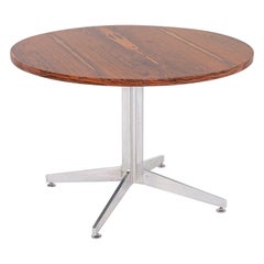 Esstisch 42in aus Rosenholz und Aluminium, Ward Bennett für Brickel Associates, 1960er Jahre