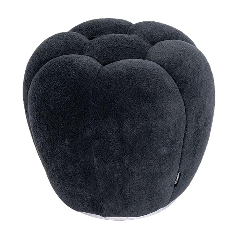 2023 Sacha Lakic for Roche Bobois Apex Ottoman in Tissu Calin Anthracite For Sale