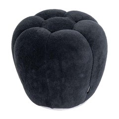 2023 Sacha Lakic for Roche Bobois Apex Ottoman in Tissu Calin Anthracite