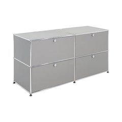 Usm Haller 2x2 Credenza / Armadio in grigio medio 3x Disponibile da 20".
