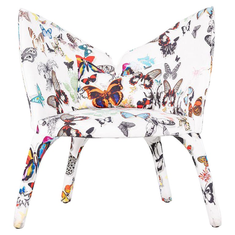 2023 Cecile Maia Pujol for Roche Bobois Lady B Lounge Arm Chair Tissue Butterfly