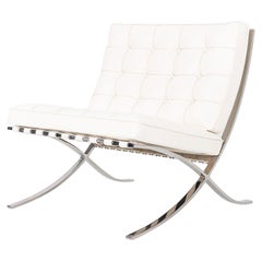 Mies van der Rohe für Knoll Barcelona Loungesessel in Sabrina & Edelstahl, 1960er Jahre