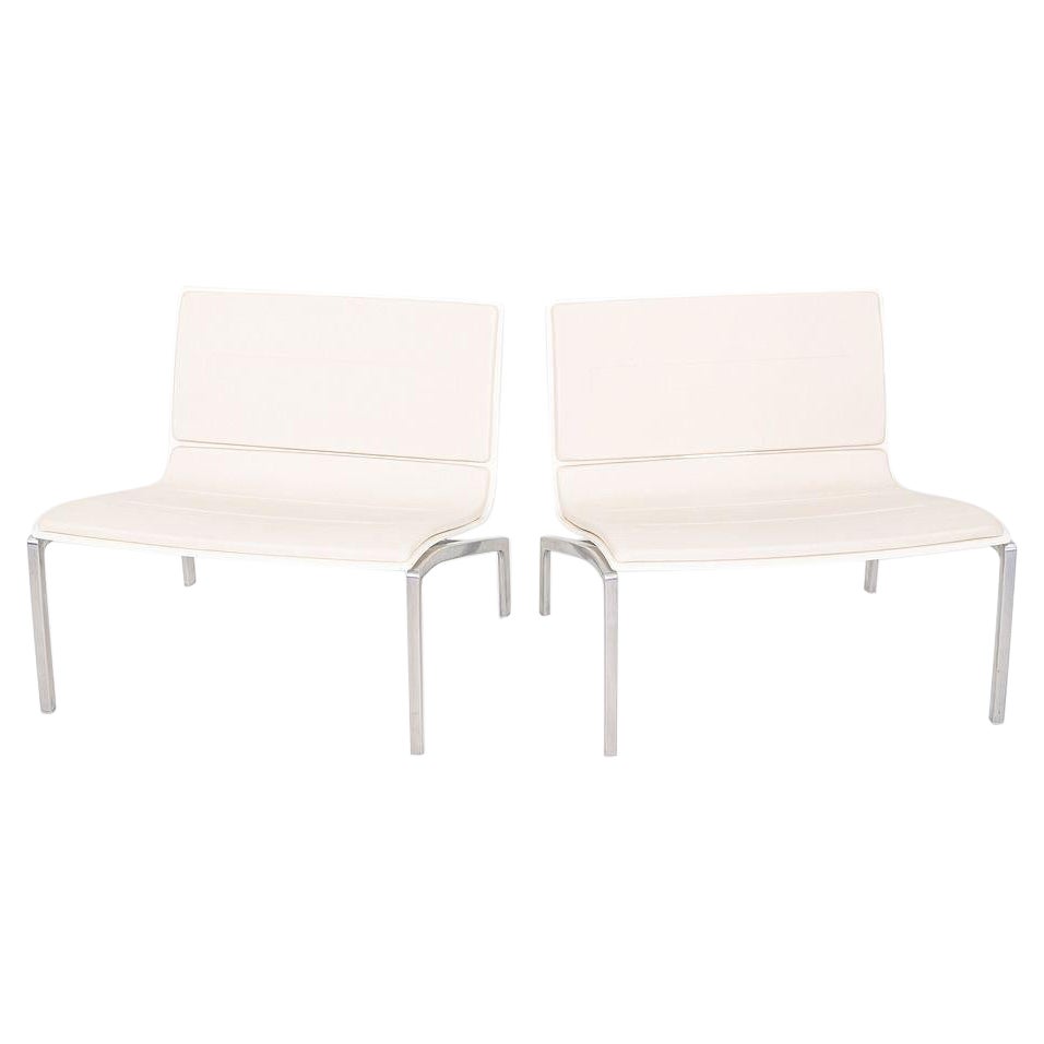 2006 Piero Lissoni for Fritz Hansen PL200 Lounge Chair in Cream Leather