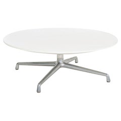 2016 Scott Wilson for Coalesse Tavolino da caffè bianco con cromo Grande tavolo 42"