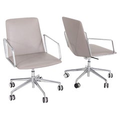 2018 Lievore Altherr Molina para Bernhardt Design L.A.M. Sillas de escritorio de cuero