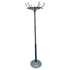MCM Industrial Appendiabiti a piantana in cromo e ottone