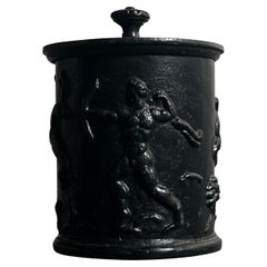 Carl Elmberg JAR mit Deckel hergestellt von Näfveqvarns Bruk, Schweden 1920er Jahre