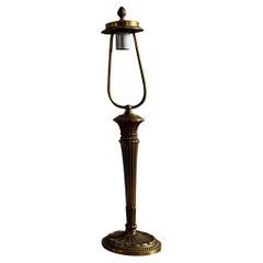 Lámpara de sobremesa danesa de bronce de estilo pompeyano, Dinamarca Años 1880