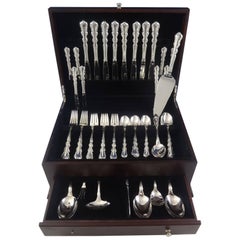 Angelique by International Sterling Silver Flatware Set for 8 Service, 55 Pieces
