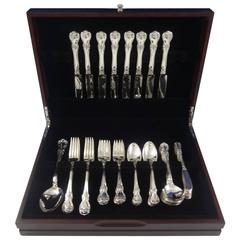 Old Master by Towle Sterling Silver Flatware Set 8 Service, Luncheon 49 Pieces