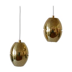 Set of Two 'Egg' Pendant Lamps by Hans-Agne Jakobsson for AB Markaryd, Sweden