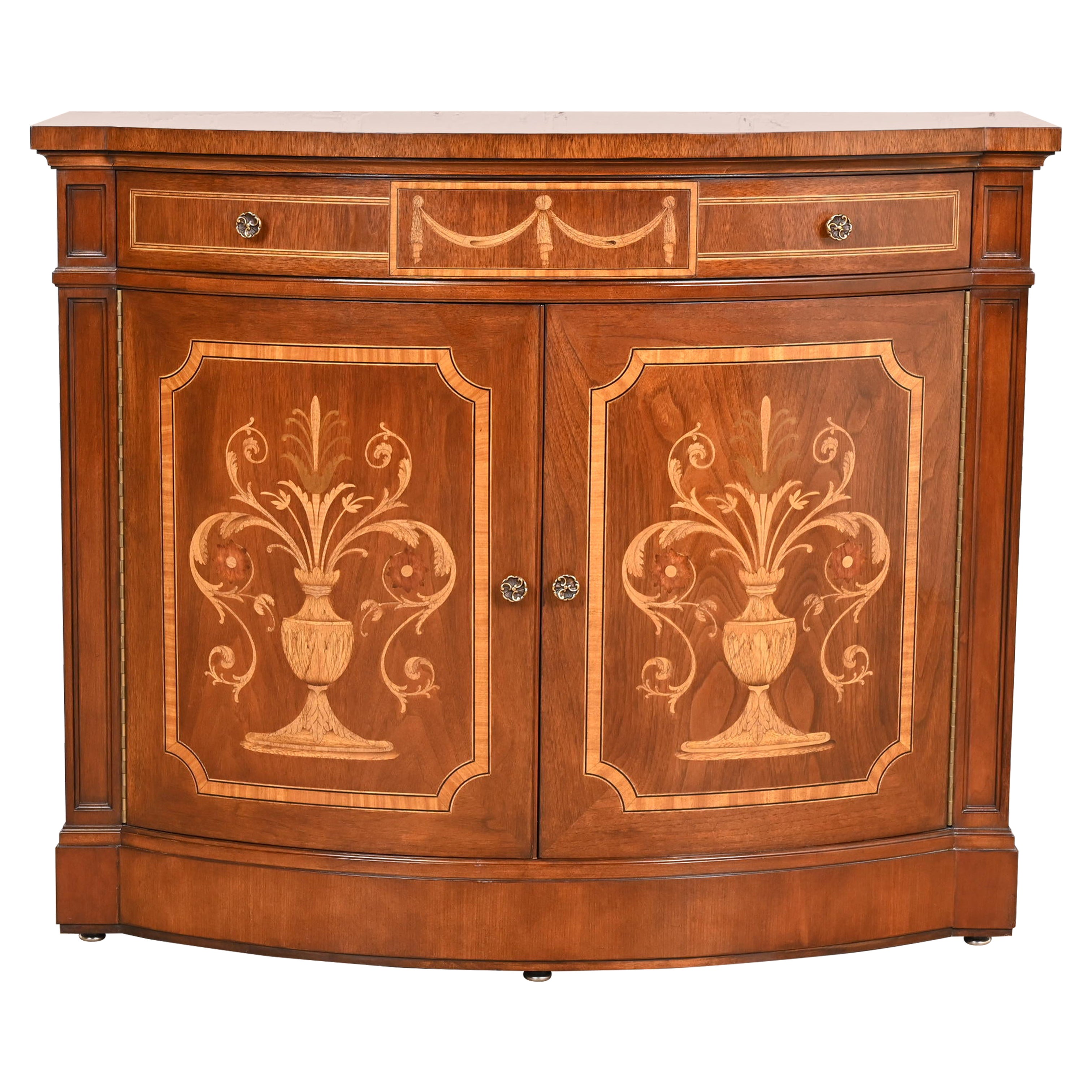 Karges French Regency Louis XVI Mahogany Inlaid Marquetry Buffet Server