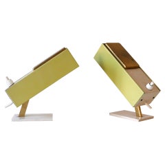 Set of Two Rare & Lovely Mid-Century Modern Bedside Table Lamps Germany 1950s