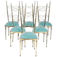 Set of Six Italian Chiavari Dining Chairs