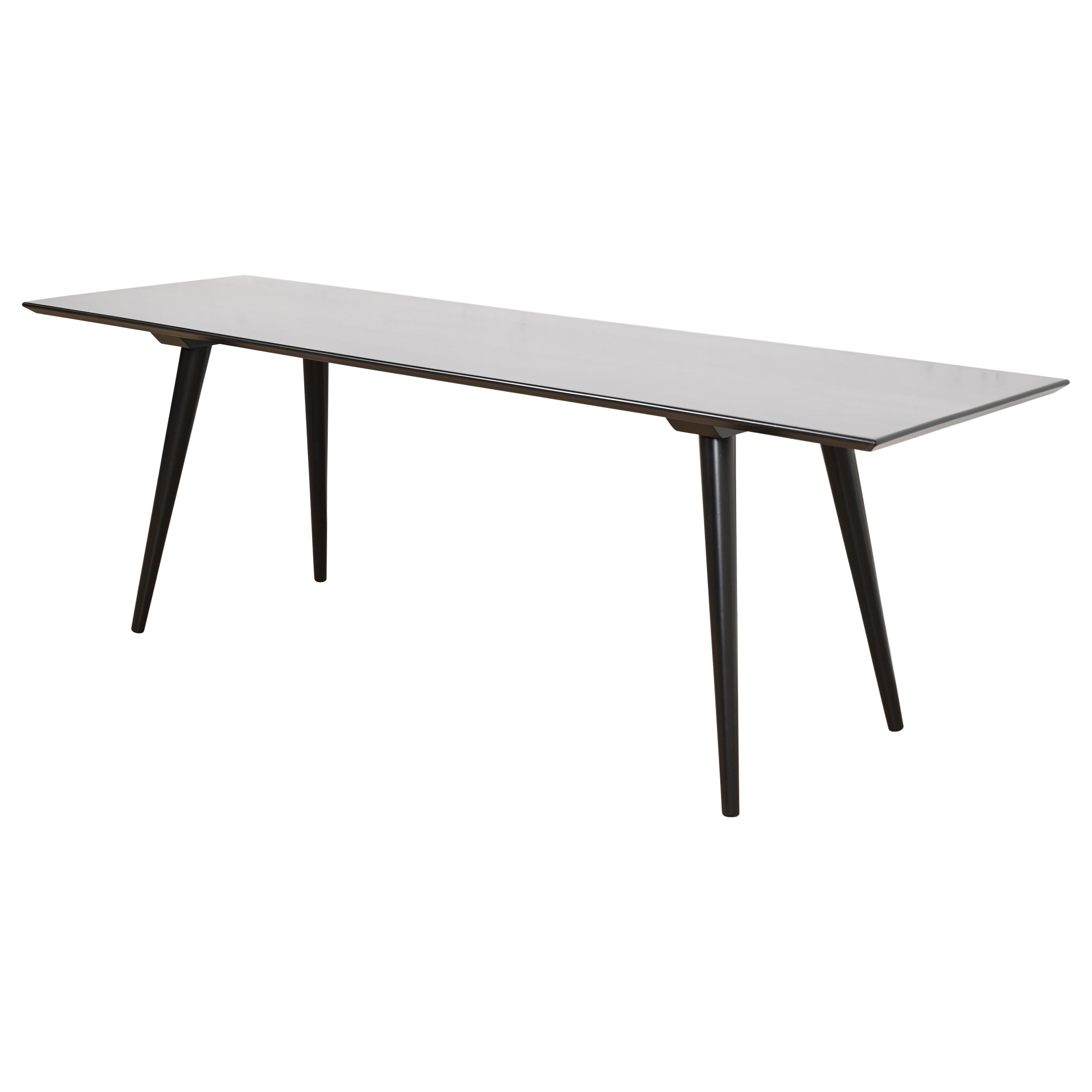 Schwarz lackierter Couchtisch oder Bank der Paul McCobb Planner Group, neu lackiert