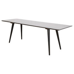 Schwarz lackierter Couchtisch oder Bank der Paul McCobb Planner Group, neu lackiert