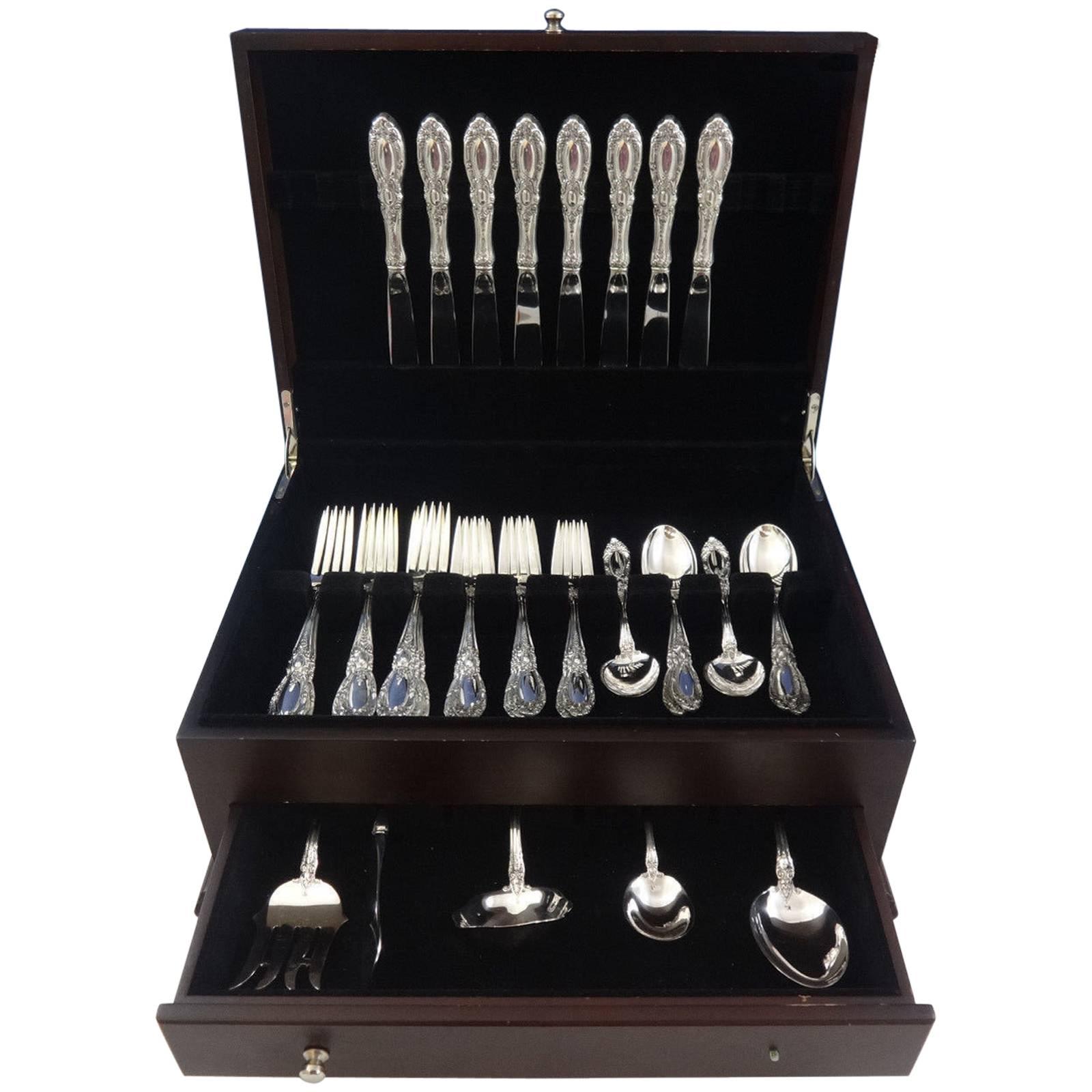 King Richard by Towle Sterling Silver Flatware Set for Eight Service 37 Pieces