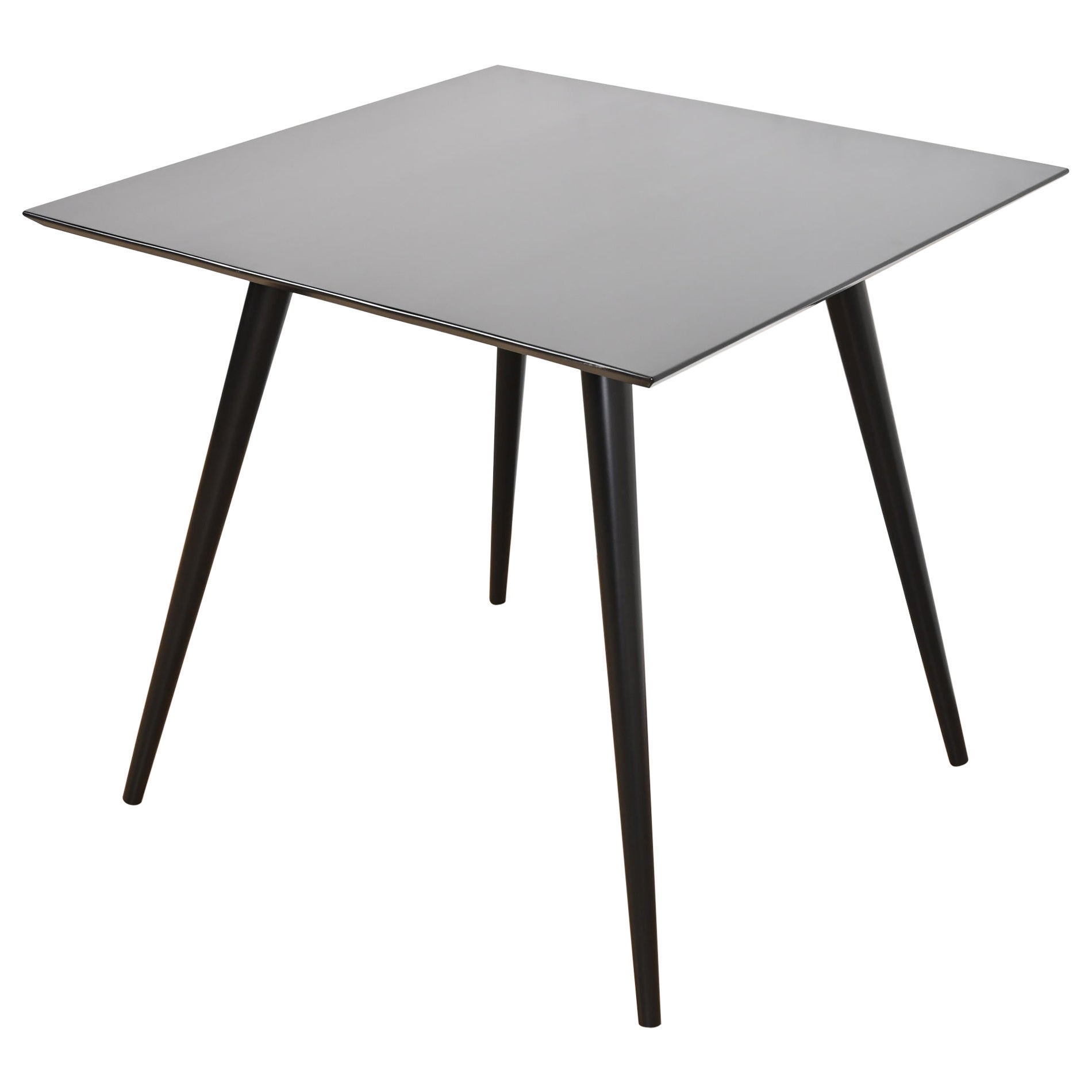 Mesa de Comedor o Juego Paul McCobb Planner Group Lacada en Negro, Recién Acabada