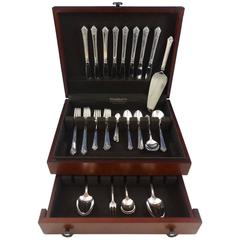 Damask Rose by Oneida Sterling Silver Flatware Set Service 53 Pieces Place Size 2