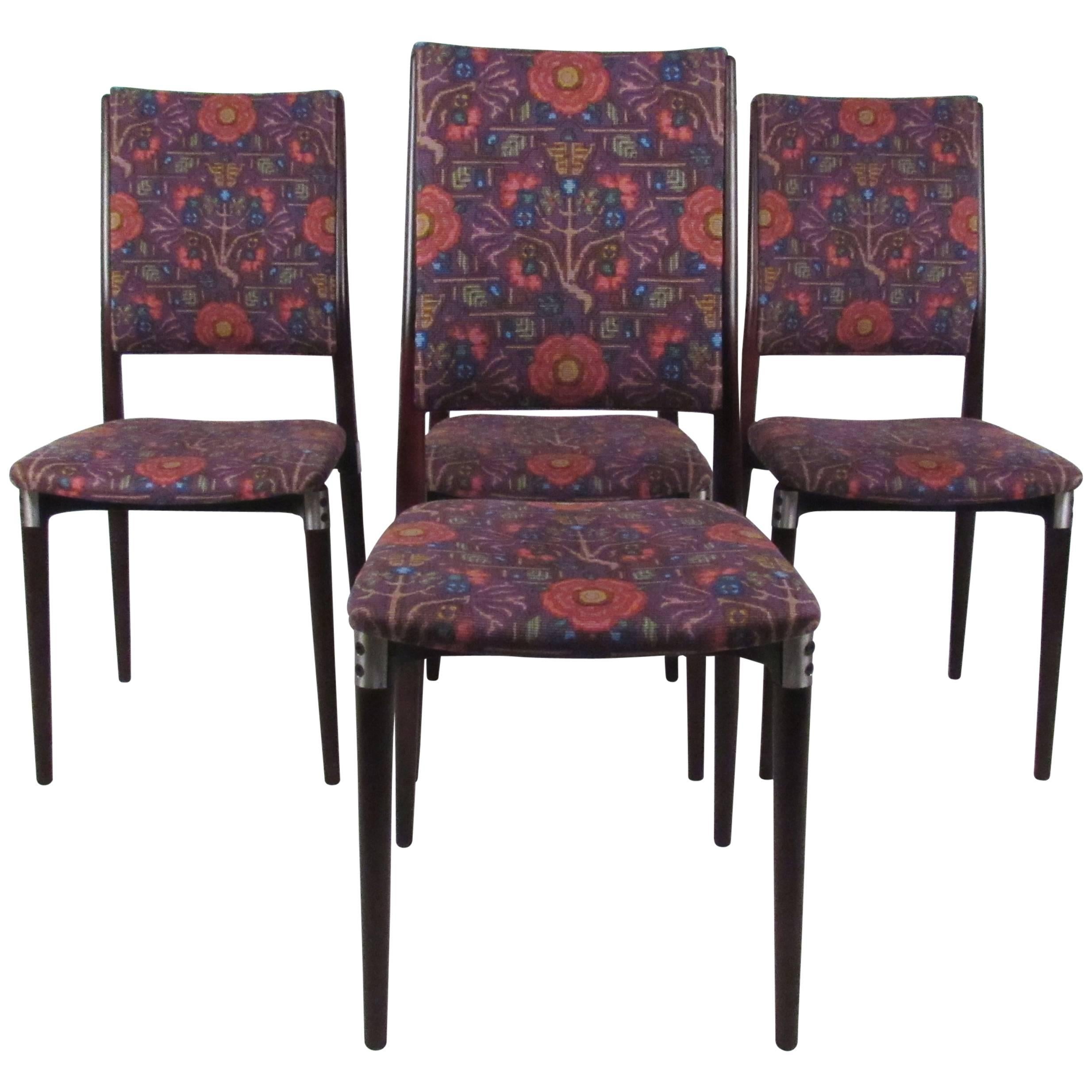 Exquisite Set of Mid-Century Italian Dining Chairs by Eugenio Gerli