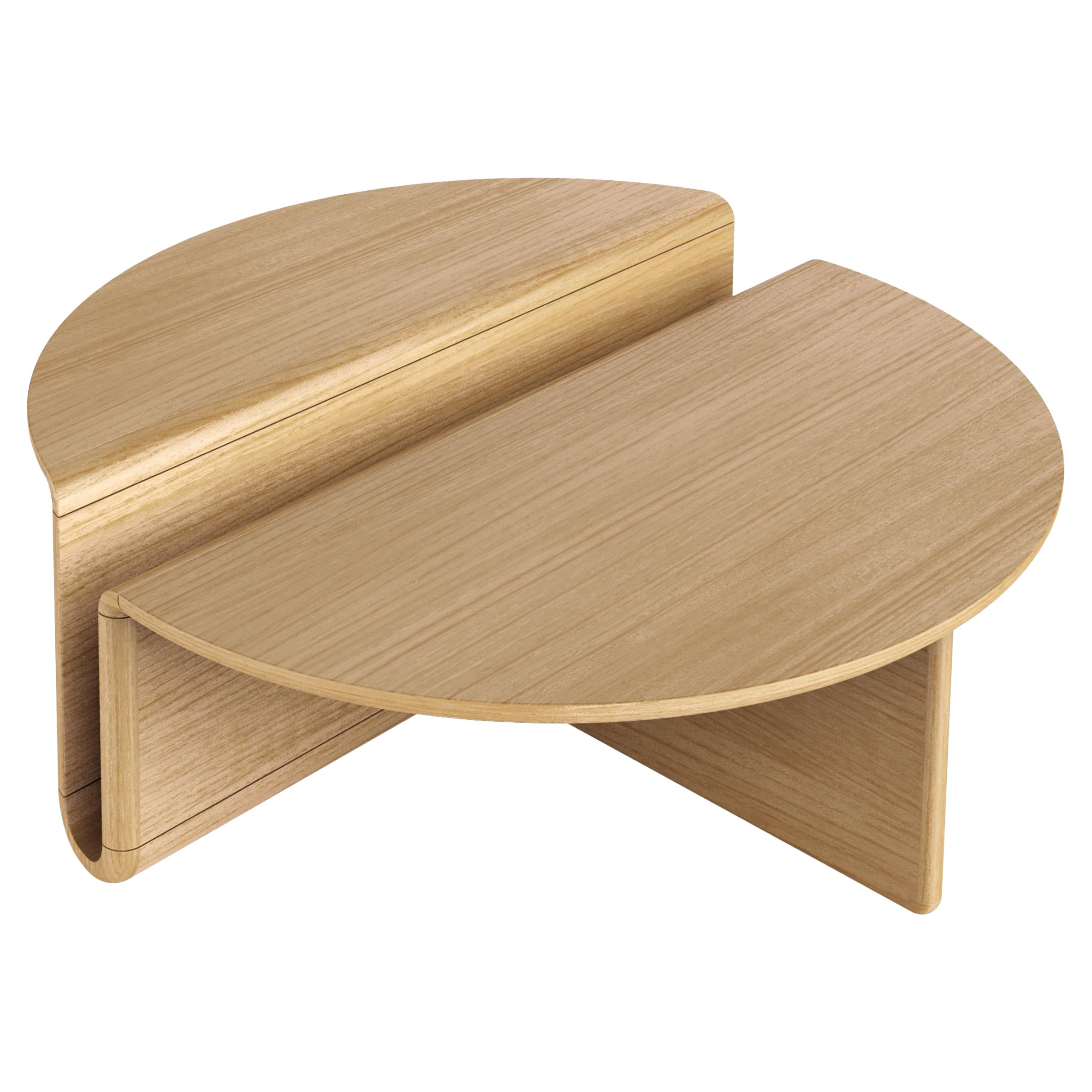 Table basse en chêne Kanyon par Studio Kali