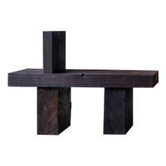 Goms Charred Bench by Riccardo Monte