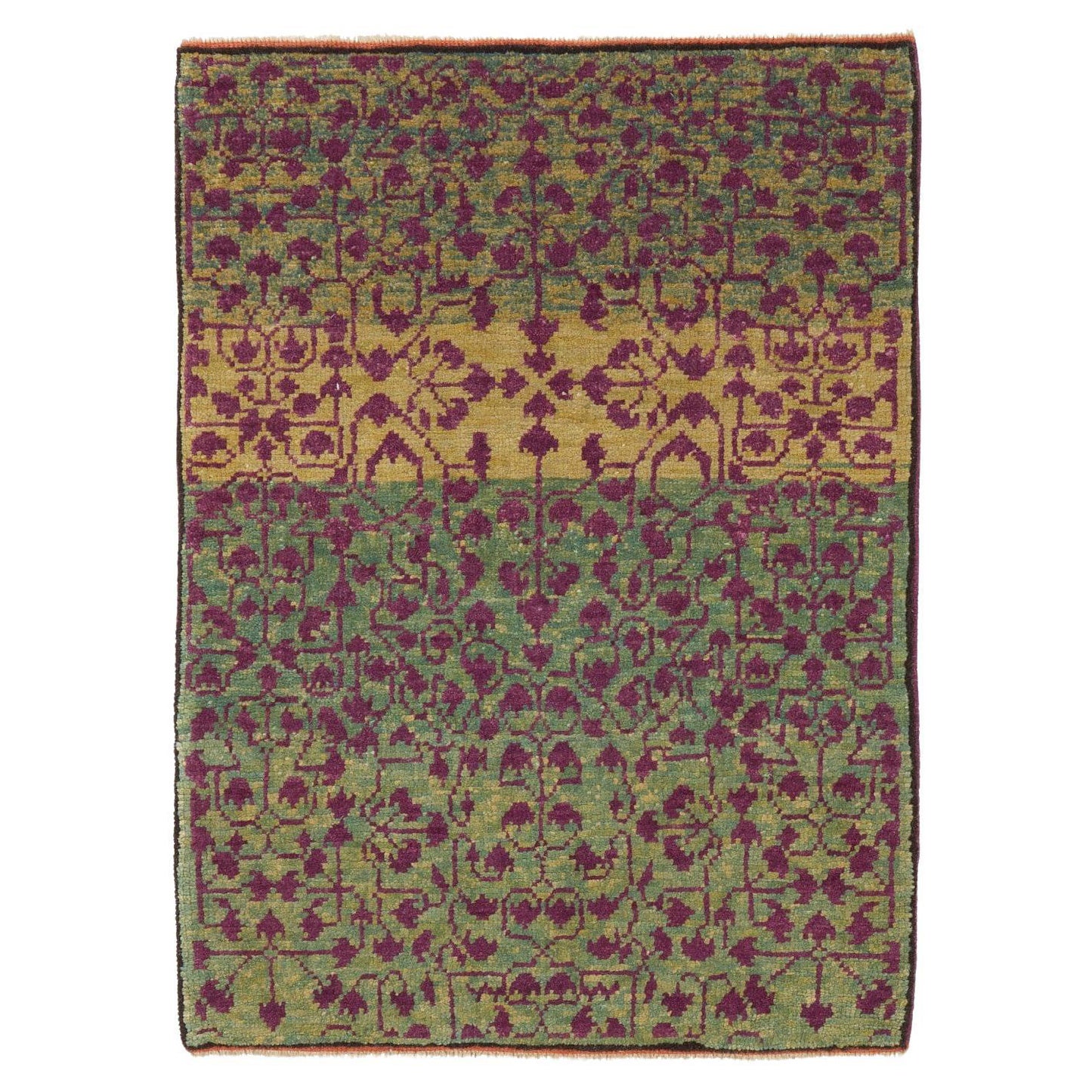Ararat Rugs Tapis Mamluke Wagireh avec feuille Design/One Tapis d'entrée