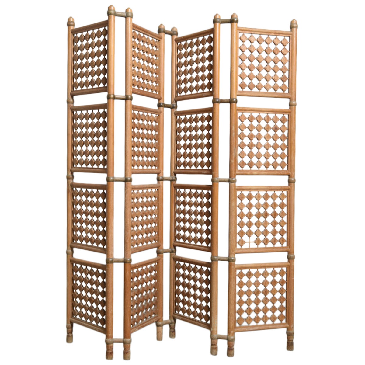 Expandable Cloth Valet Room Divider in Walnut by Naihan Li at 1stDibs