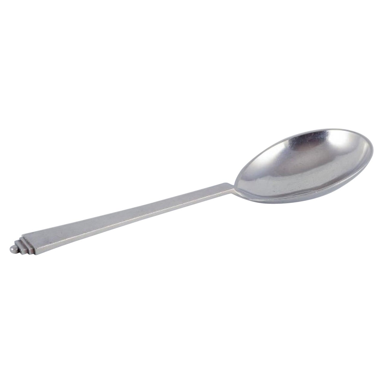 Georg Jensen Pyramid. Serving spoon in sterling silver.