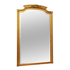 Miroir français ancien Louis Philippe en or