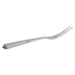 Georg Jensen Pyramid. Carving fork in sterling silver. Art Deco style.