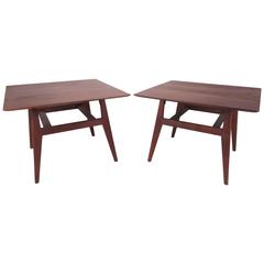 Rare Matching Pair of Mid-Century Side Tables by Jens Risom