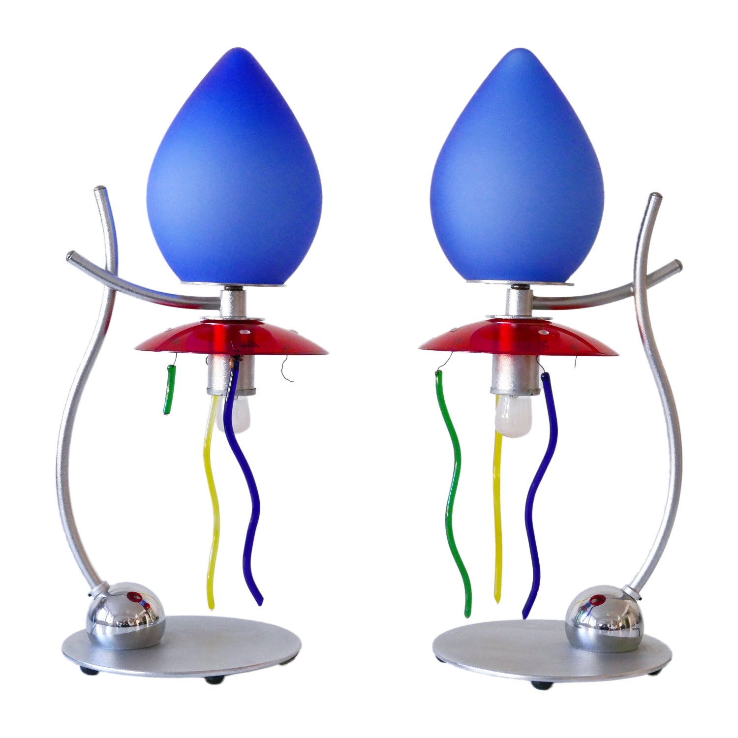 Set di due lampade da tavolo Giocasta Notte di Andrea Anastasio per Artemide anni '90