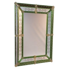 "Amazzonia" Venetian Mirror in Murano Glass, by Fratelli Tosi