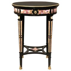 Special Late 19th Century Gilt Bronze and Viennese Enamel Lamp Table 12