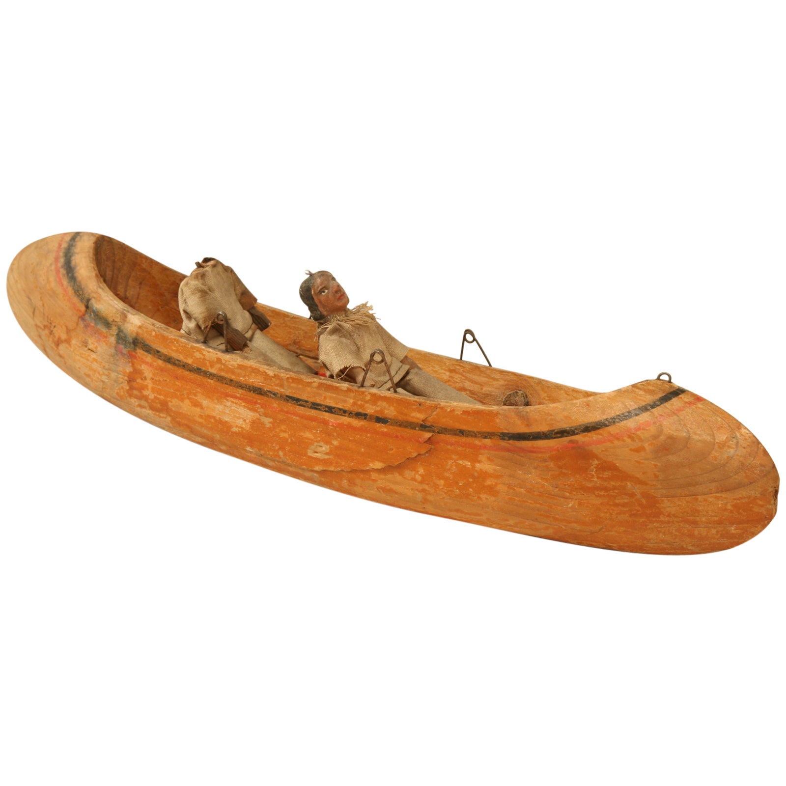 Moulinsart Figurine Tintin et l'indien dans la Pirogue de L'oreille cassée 46956 (2014