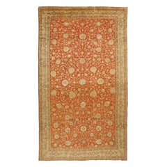Alfombra Persa Qom Vintage en - Tamaño: 17'9x10'3