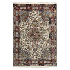 Alfombra Persa Tabriz Vintage - Tamaño: 9'4 X 6'6