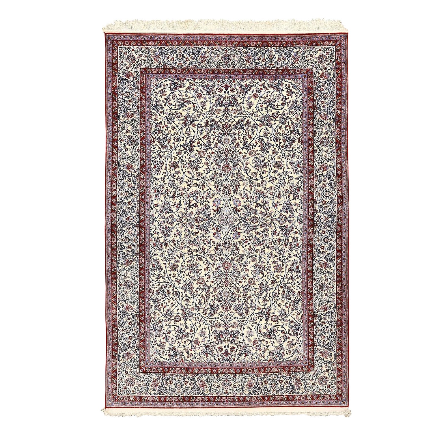Tappeto Vintage Tudeshk in lana e seta - Dimensioni: 9'0x5'11