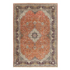 Vintage Persian Tabriz Rug - Size: 16'7 X 11'9