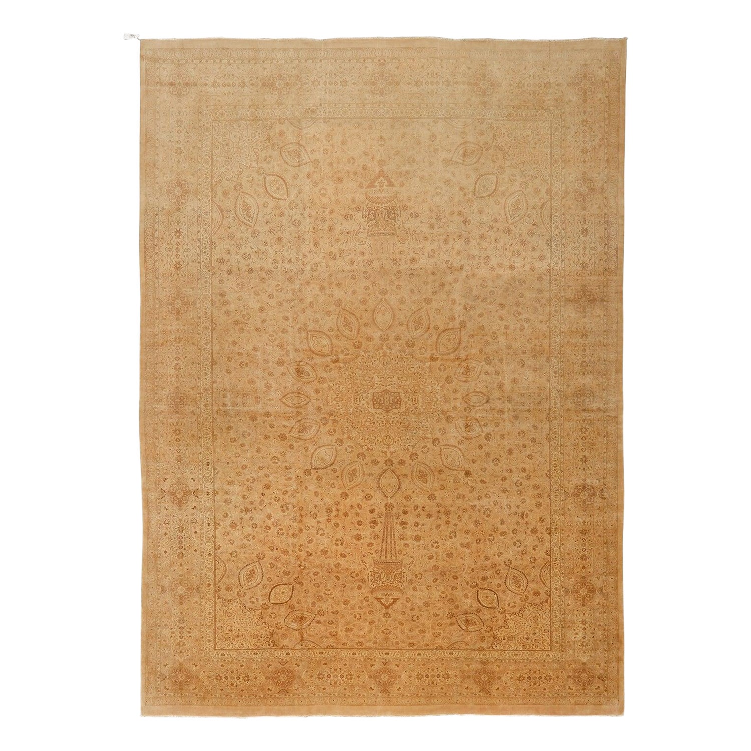 Vintage Persian Tabriz Rug - Size: 18' X 12'10