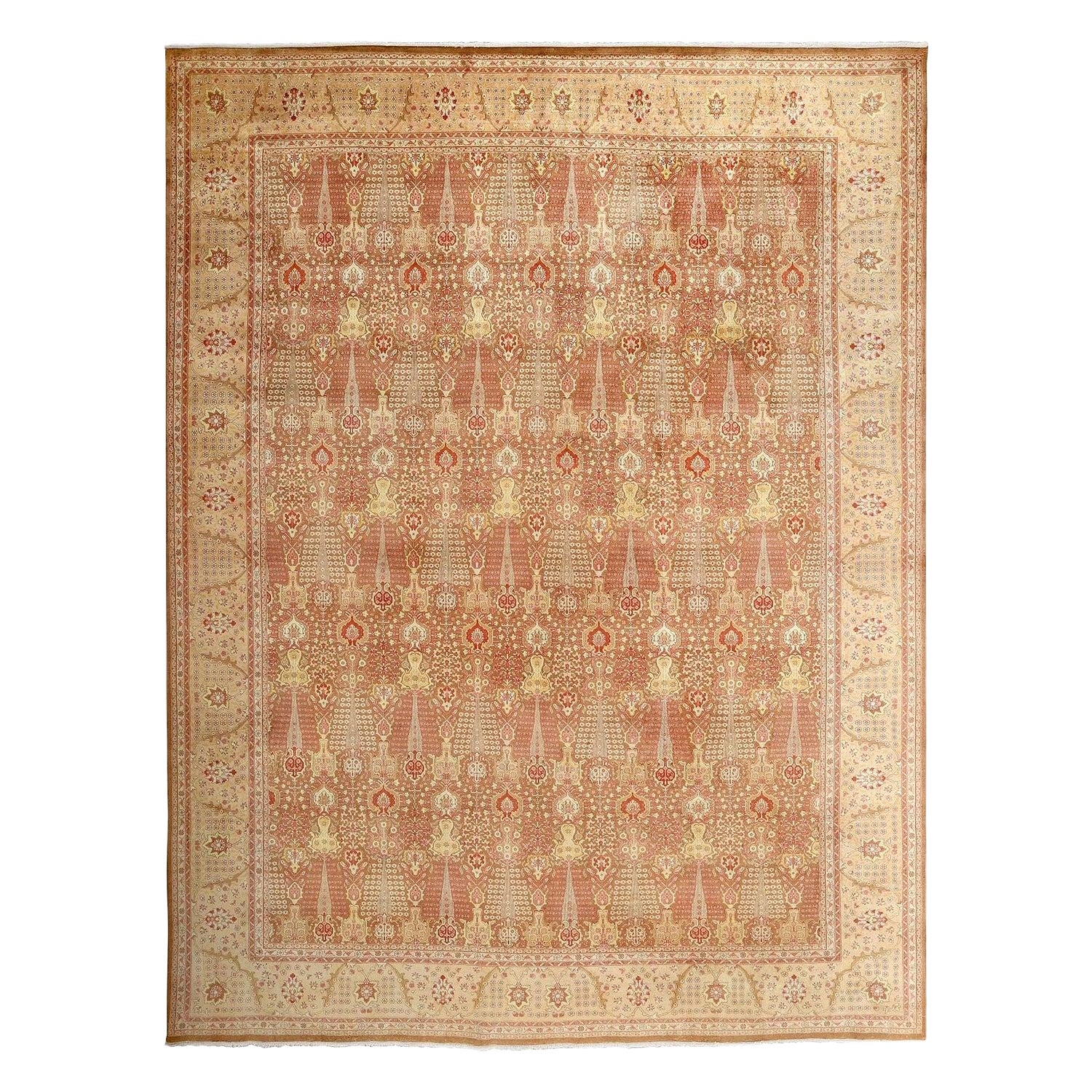 Tapis persan Tabriz vintage - Taille : 12'11 X 9'10