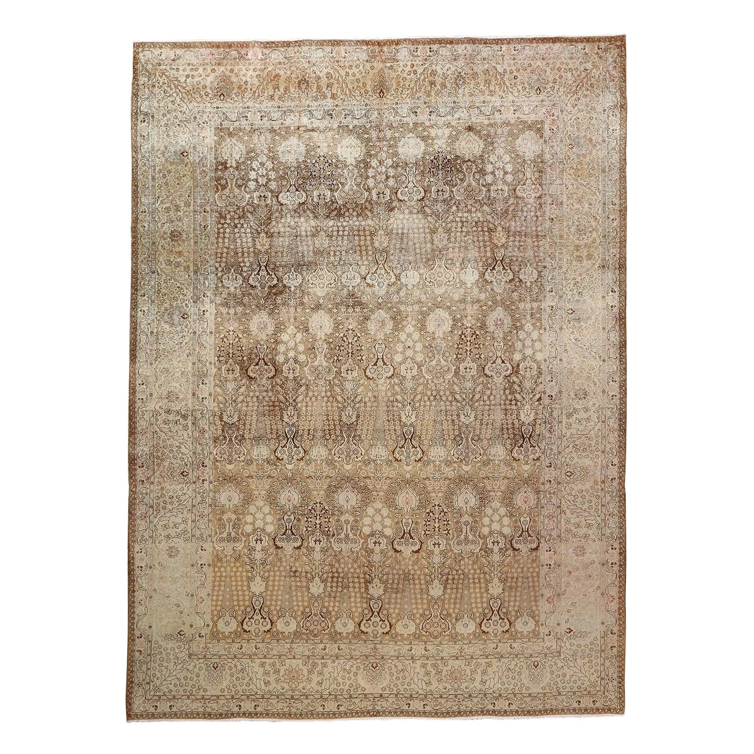 Tapis persan Tabriz vintage - Taille : 11'5 X 8'2