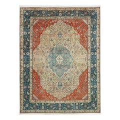 Vintage Persian Tabriz Rug - Size: 12'9 X 9'9