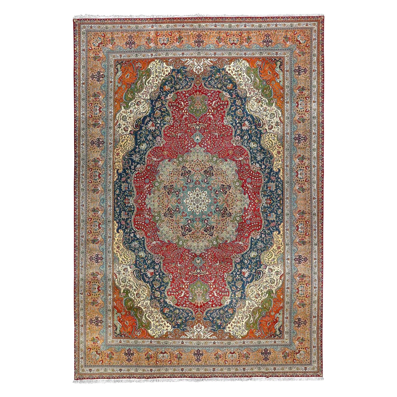 Tappeto persiano Tabriz vintage - Dimensioni: 19'10 X 13'7