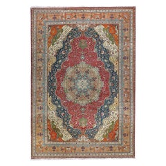 Vintage Persian Tabriz Rug - Size: 19'10 X 13'7