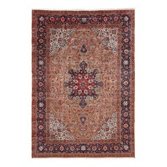 Alfombra Persa Tabriz Vintage - Tamaño: 16' X 11'3